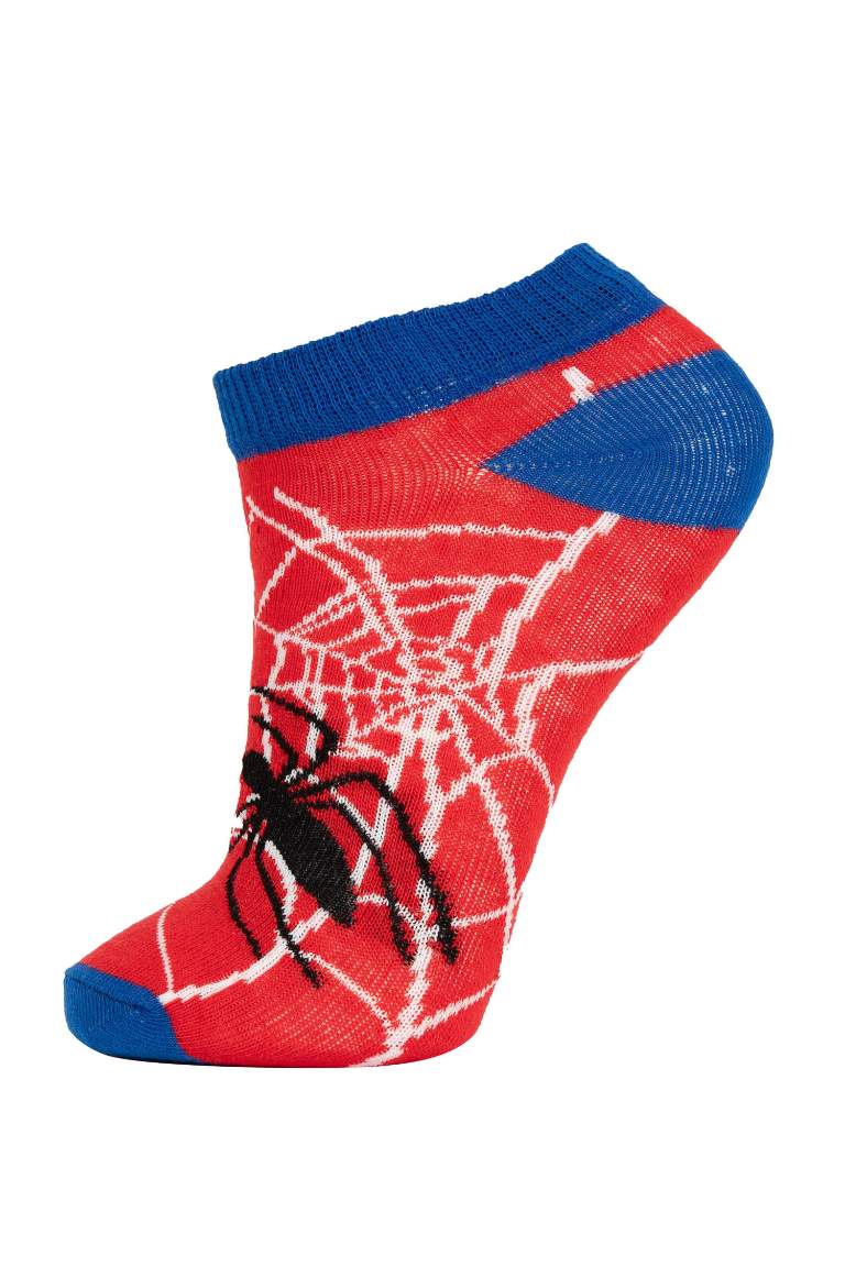 Erkek Çocuk Marvel Spiderman 3'lü Pamuklu Patik Çorap