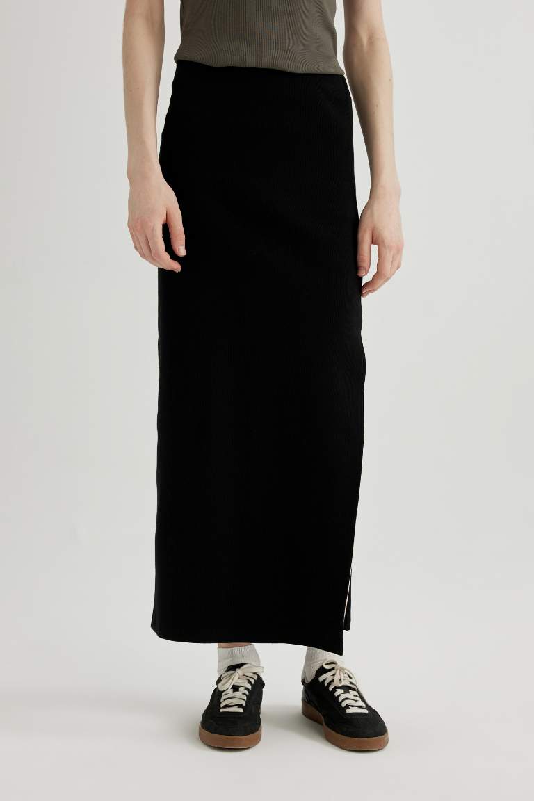 Pencil Skirt Camisole High waist Maxi Knitted Skirt