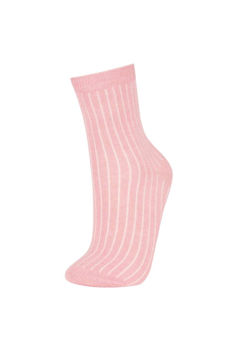 Girl 5 Piece Cotton Long Socks