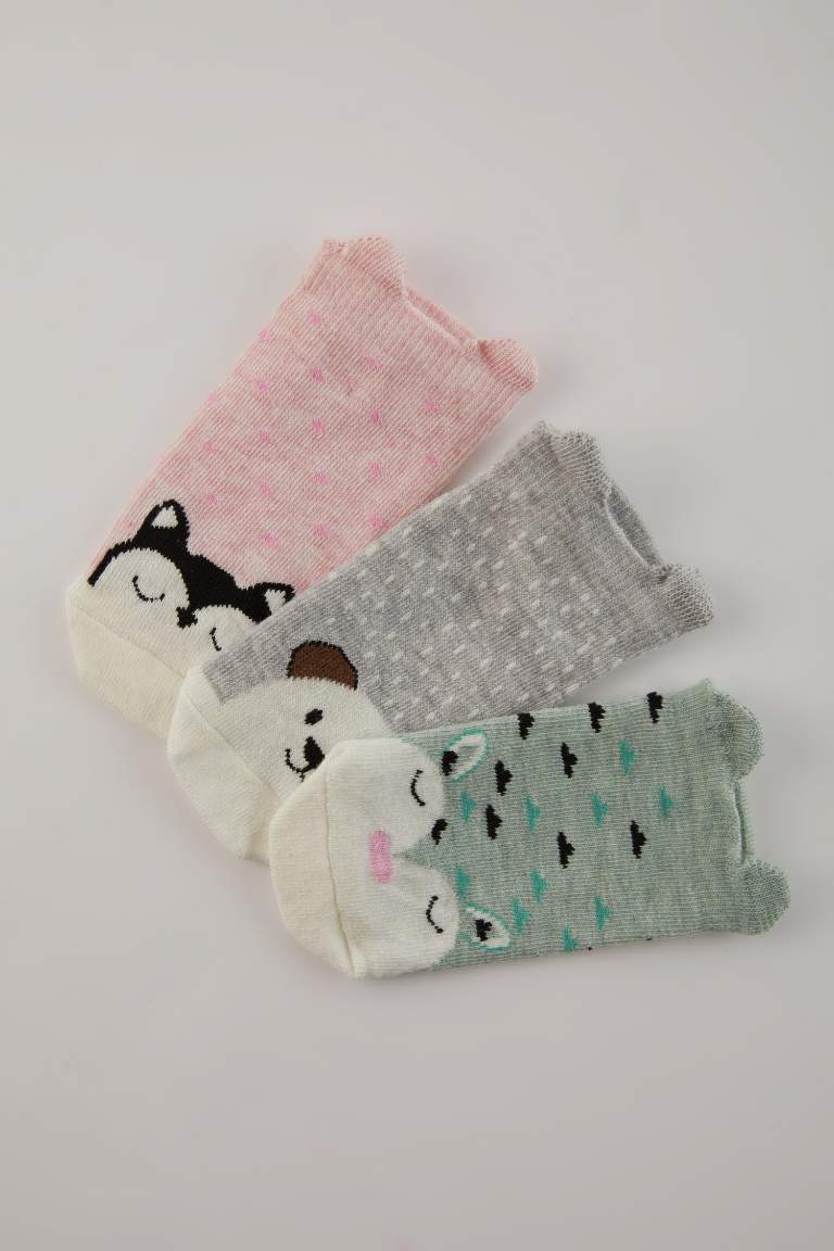 Chaussettes Coton pour Fille - 3 Paires