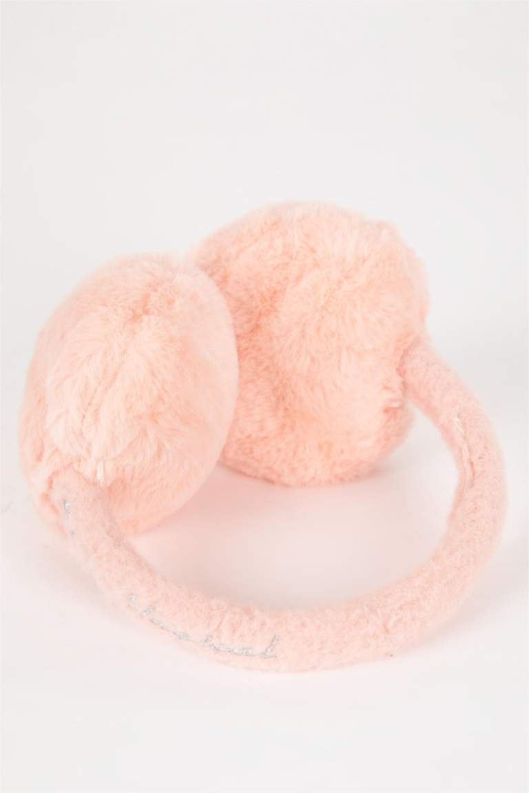 سماعات بناتي شتوي قطيفة مطرز