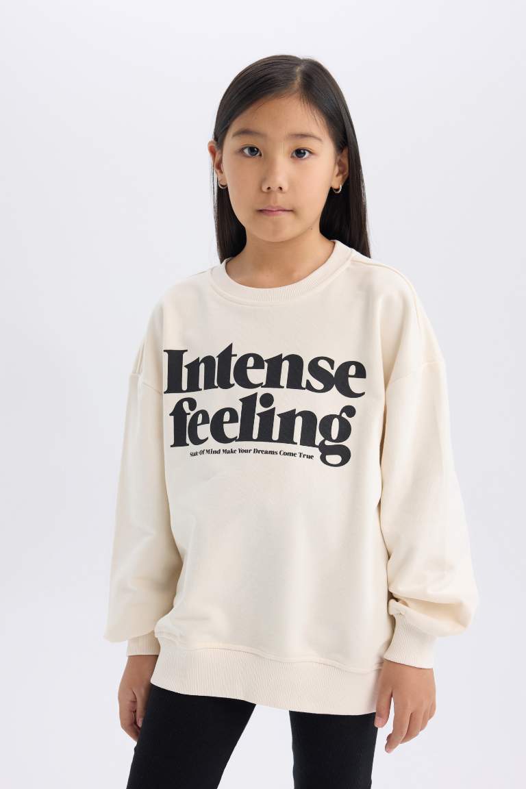 Ensemble Sweat-shirt imprimé et Leggings pour Fille