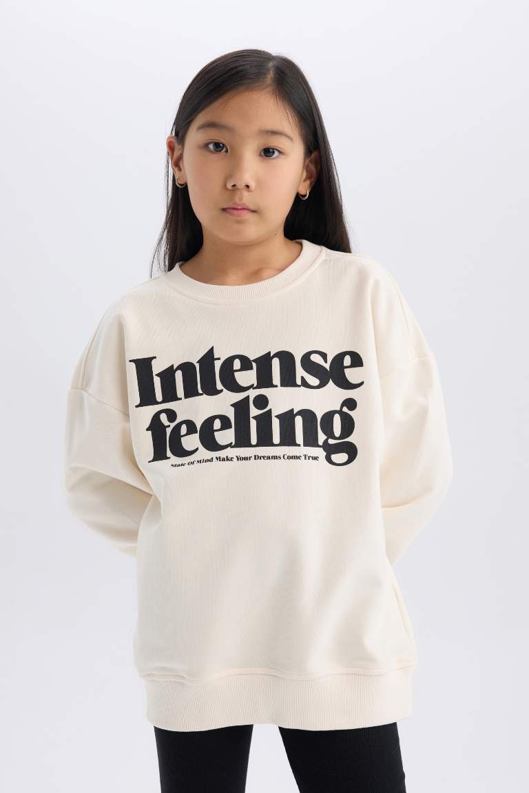 Ensemble Sweat-shirt imprimé et Leggings pour Fille