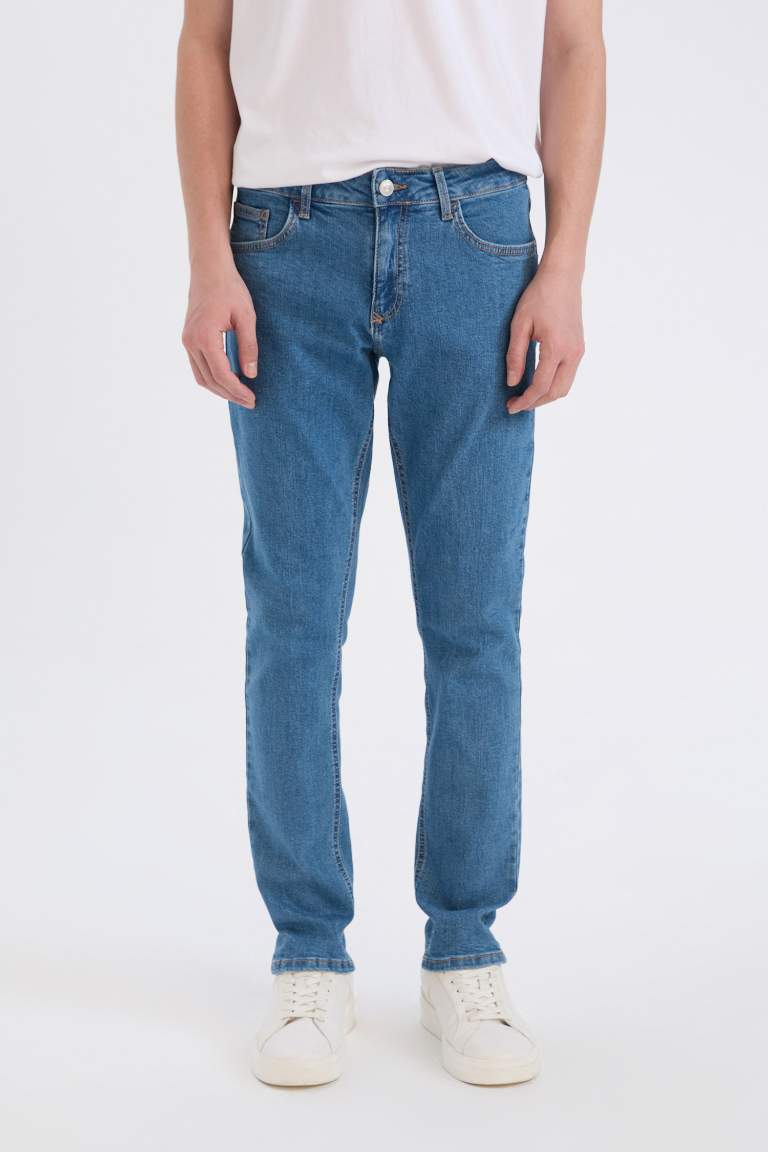 Pantalon Jean slim à taille normale