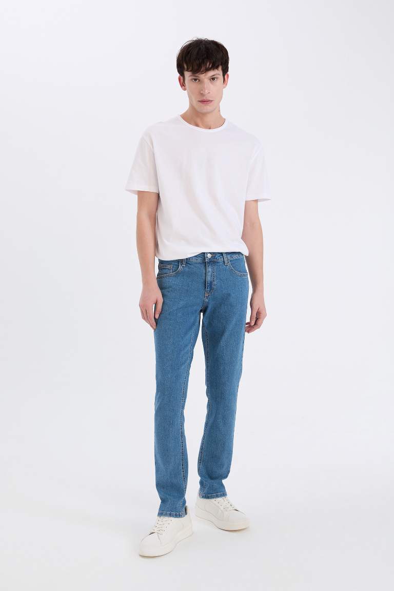 Pantalon Jean slim à taille normale