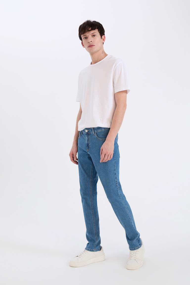 Pantalon Jean slim à taille normale