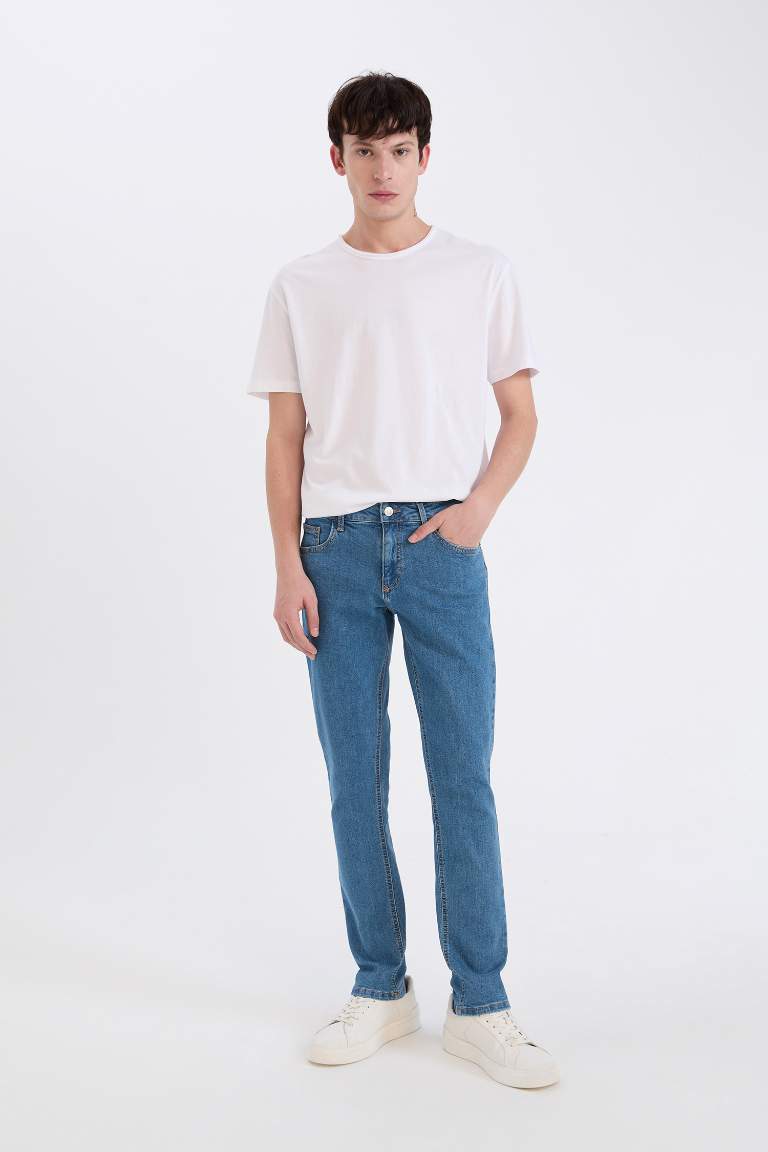 Pantalon Jean slim à taille normale