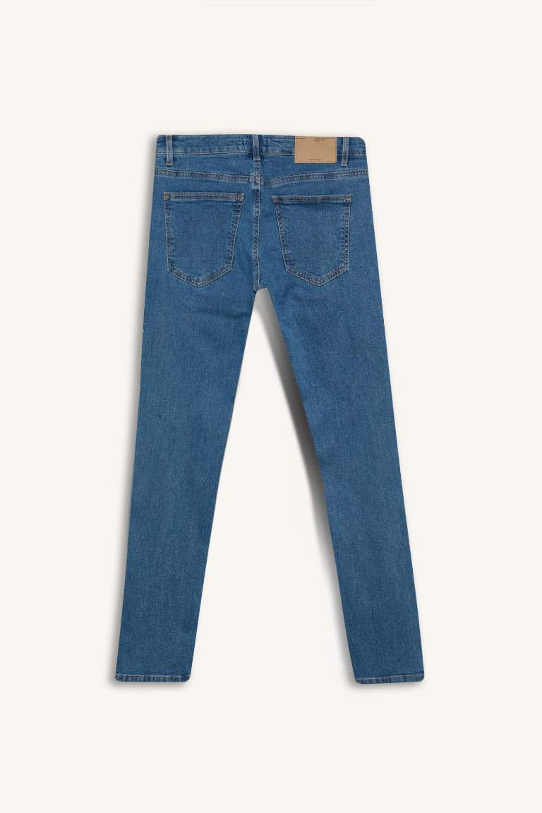 Pantalon Jean slim à taille normale