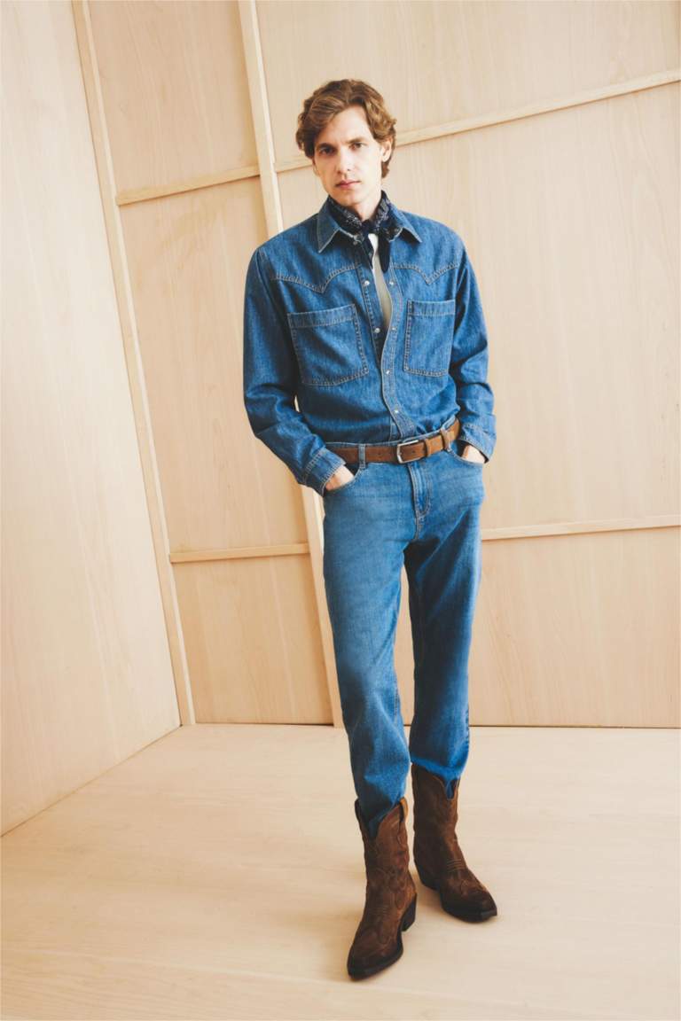 بنطلون جينز سيرجيو قصة عادية بخصر عادي