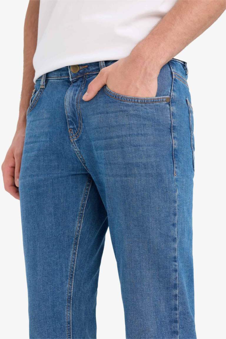 بنطلون جينز سيرجيو قصة عادية بخصر عادي