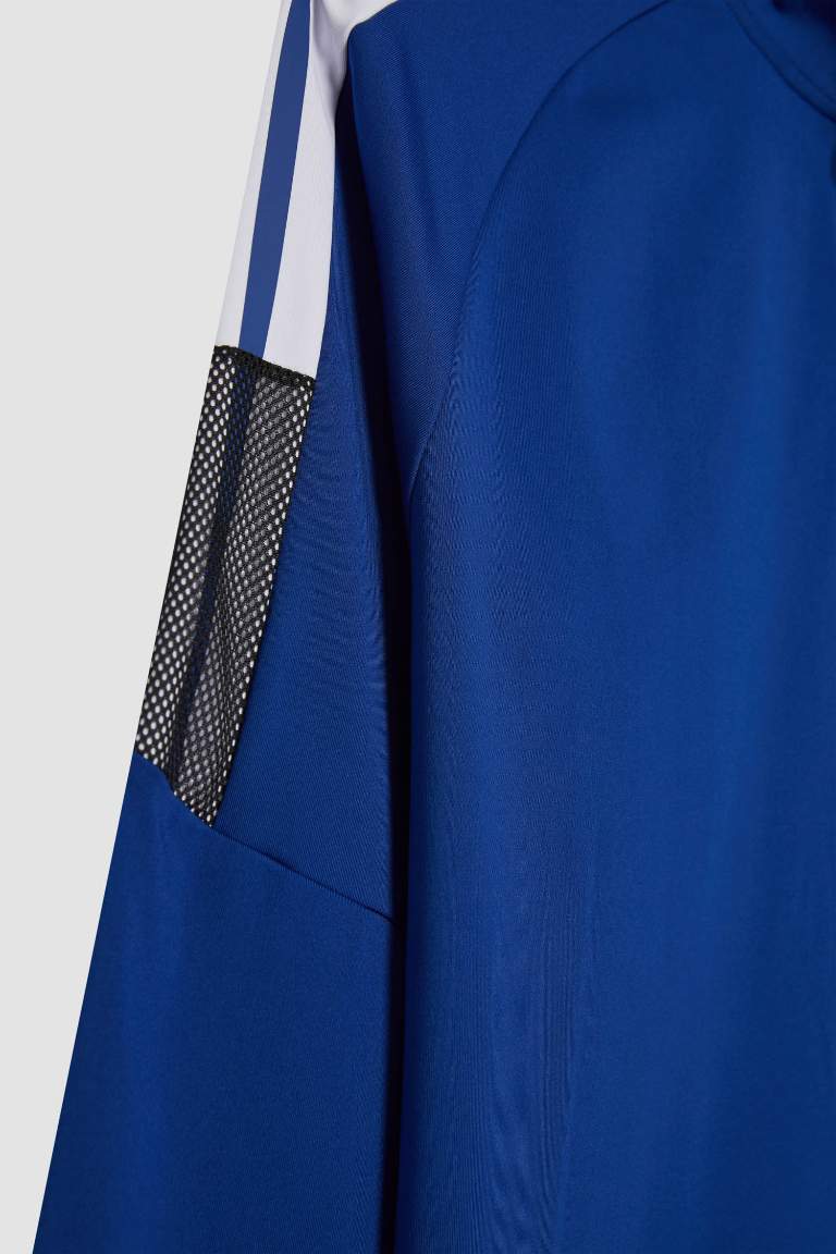 DeFactoFit Slim Fit Zippered Scuba Fabric Sports Sweatshirt
