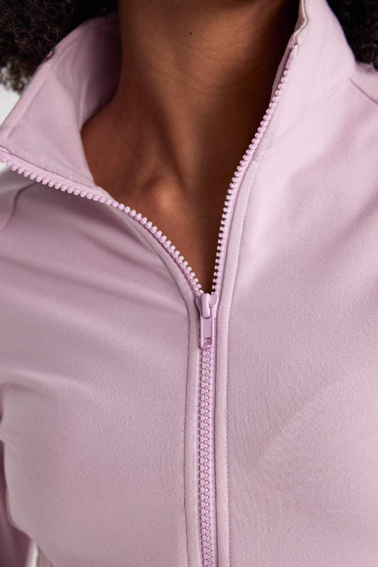 DeFactoFit Slim Fit Çift Cepli Ağır Kumaş Hırka