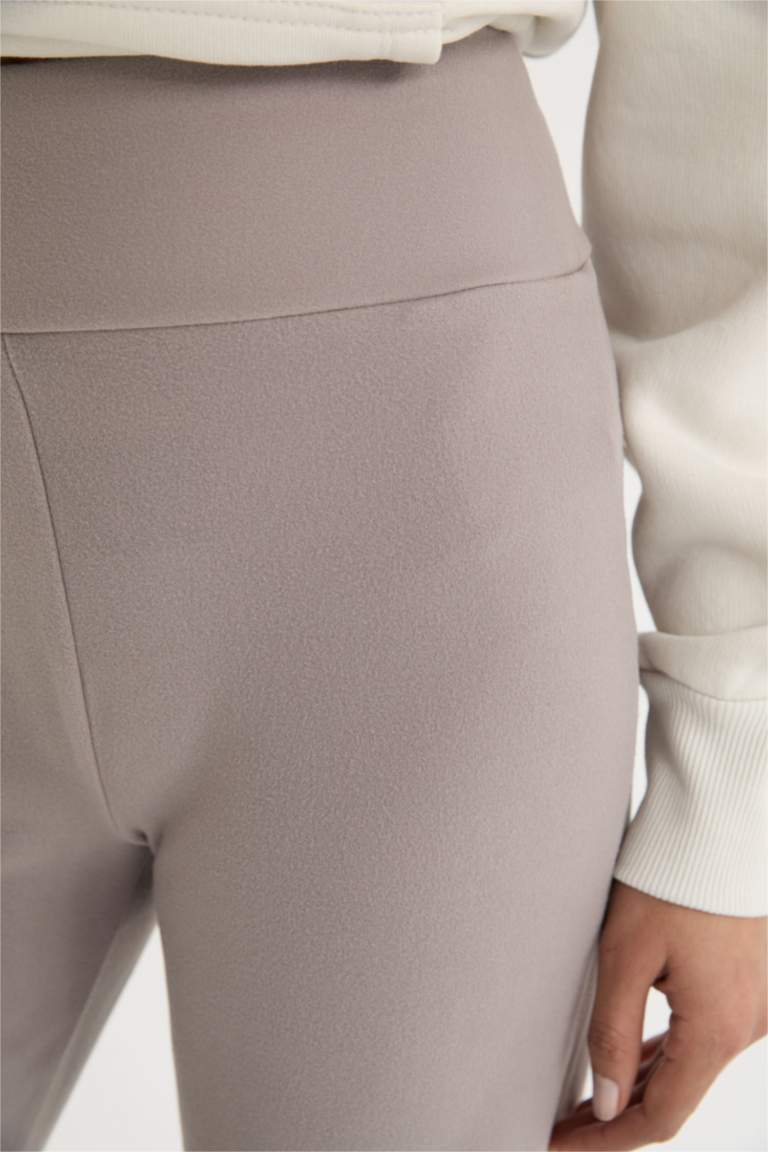 DeFactoFit Wide Leg Geniş Paça Pantolon Beli Saran Geniş Bol Paça Bilek Boy