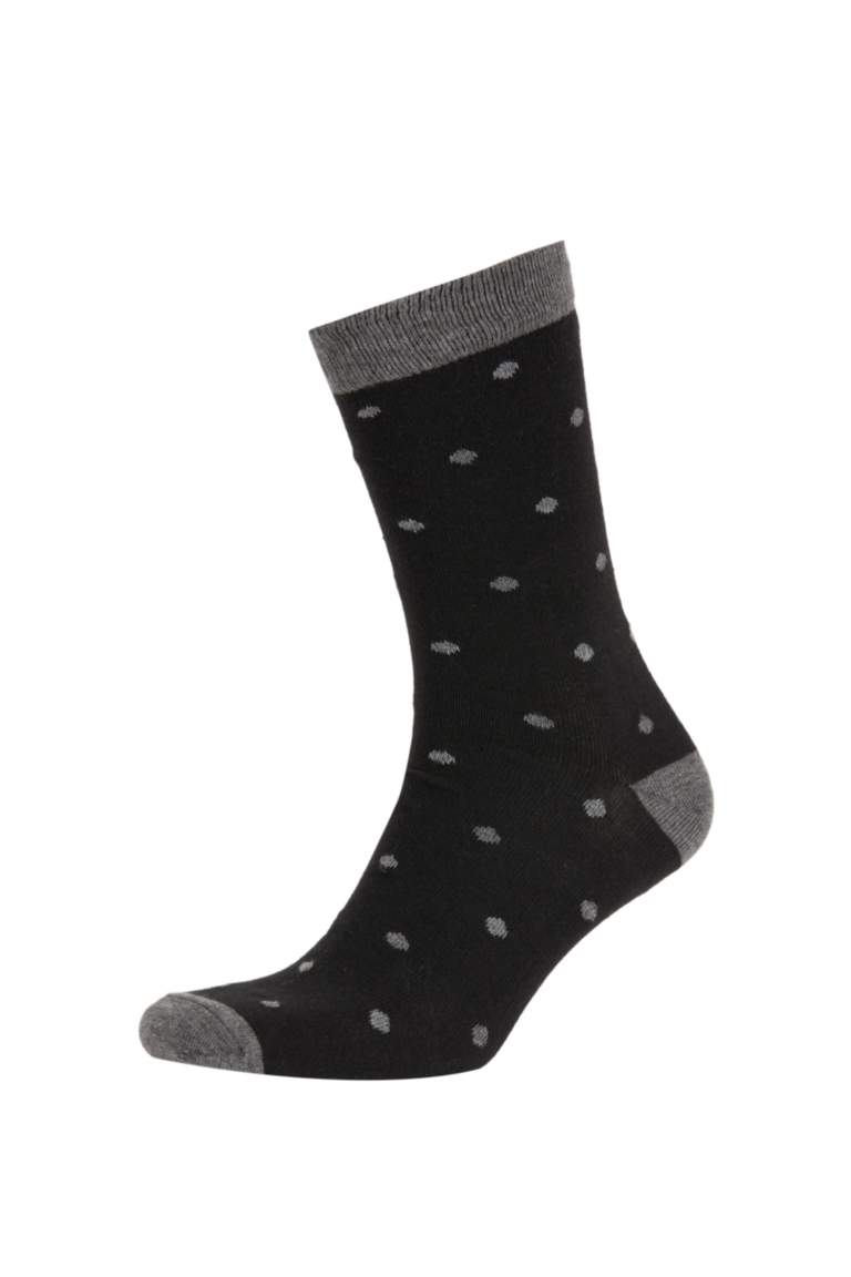 Men 5 Piece Cotton Long Socks