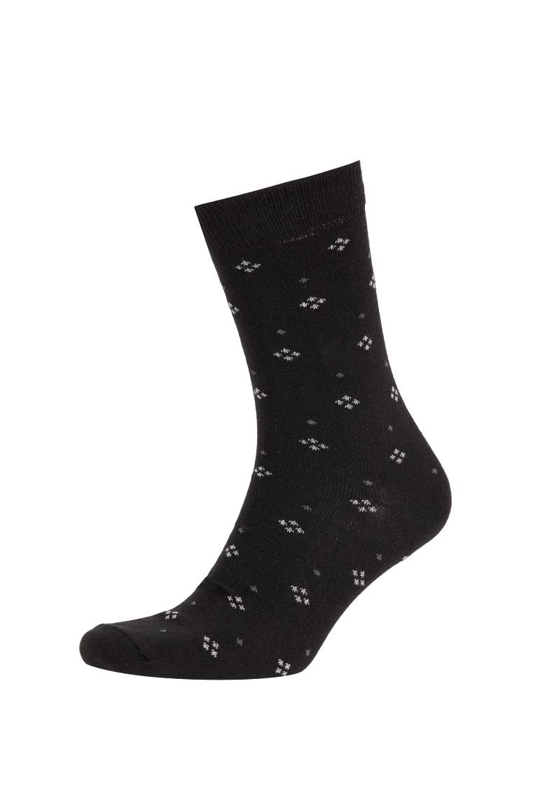 Men 5 Piece Cotton Long Socks