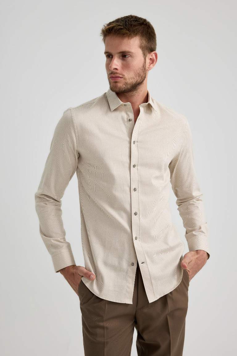 beige-man-slim-fit-polo-collar-long-sleeve-shirt-2836918-defacto