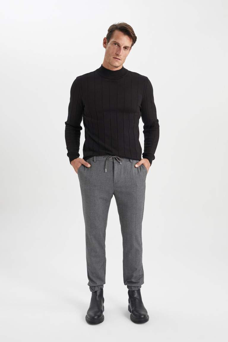 Jogger Wool Look Trousers