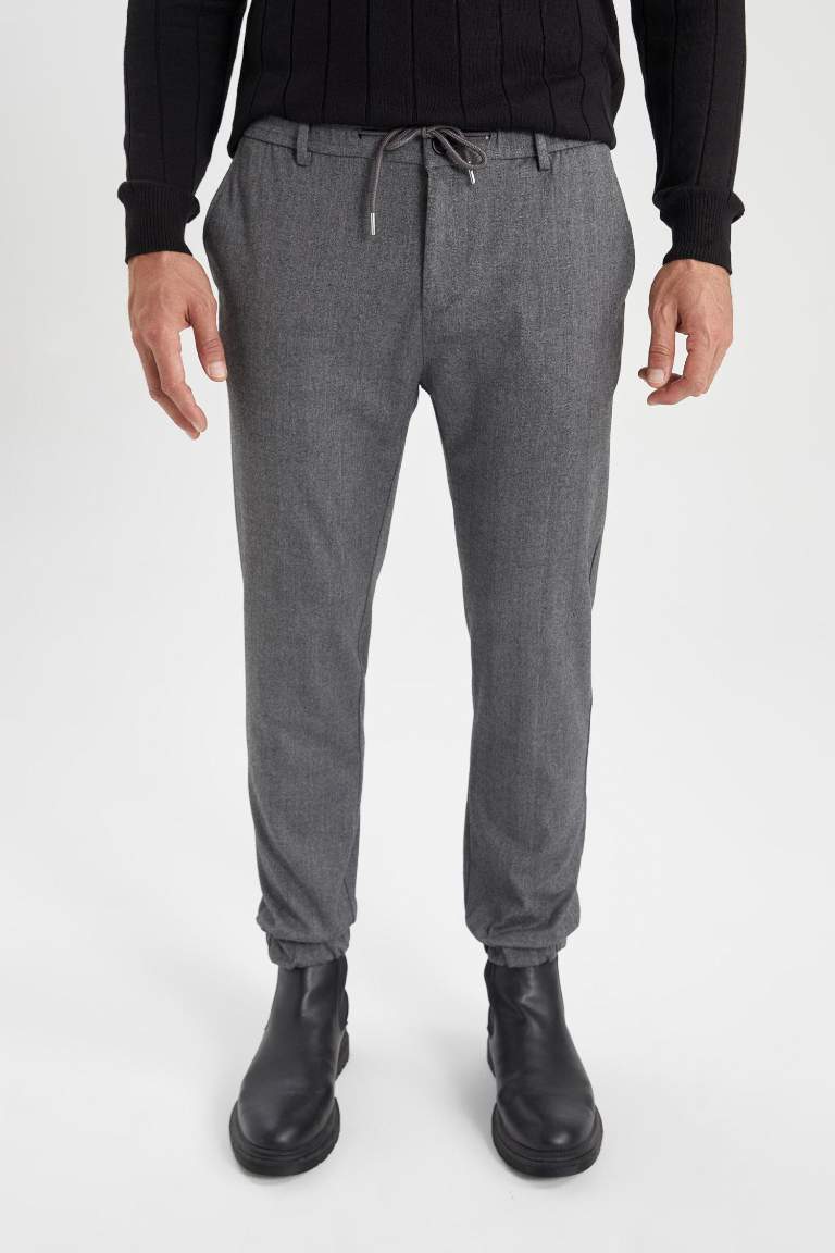 Jogger Wool Look Trousers