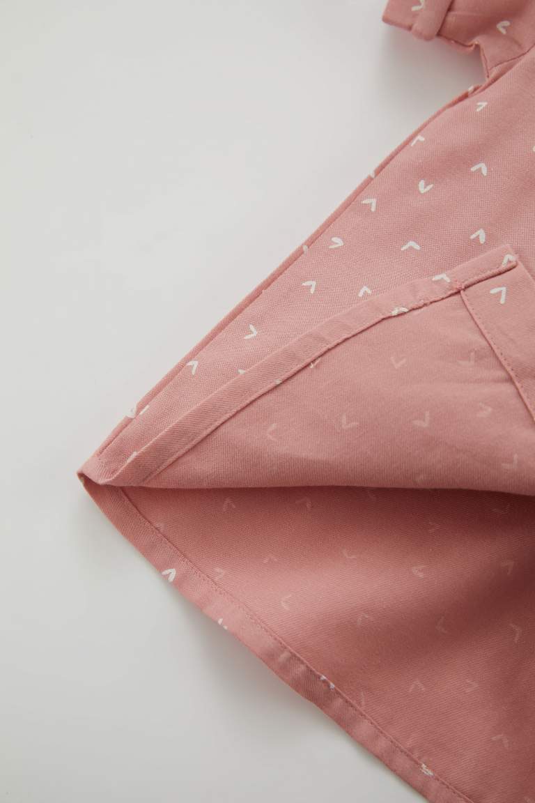 قميص ولادي مطبوع بوبلين قصة عادية