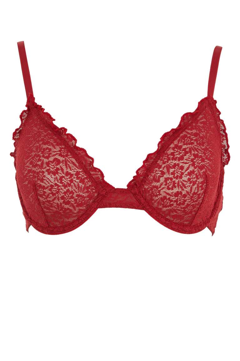 Fall in Love Dantelli Kapsız Pedsiz Balenli Bra