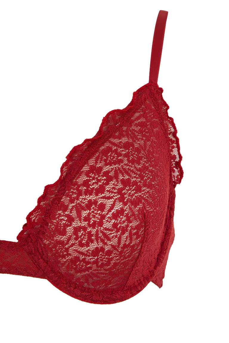 Fall in Love Dantelli Kapsız Pedsiz Balenli Bra