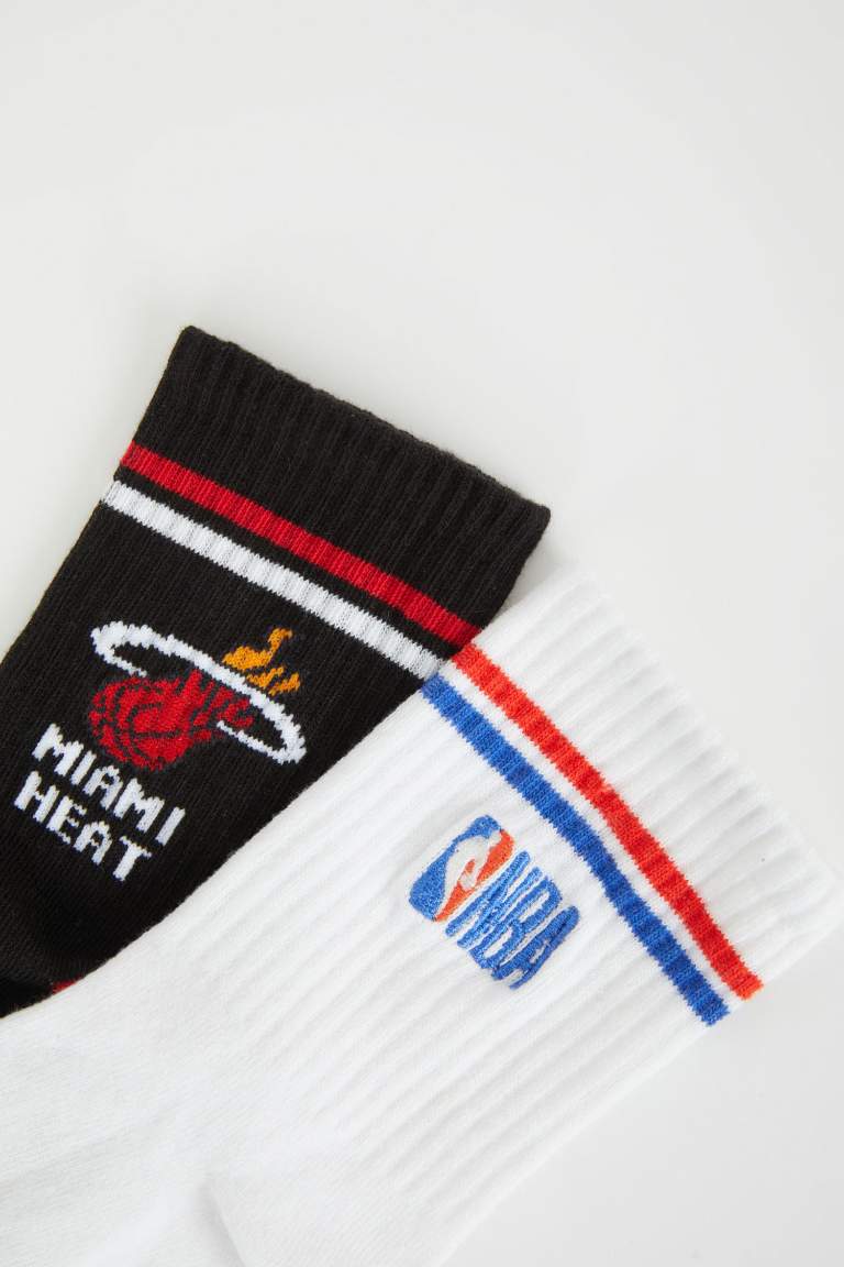 Erkek Çocuk NBA Current Teams 2'li Pamuklu Uzun Çorap
