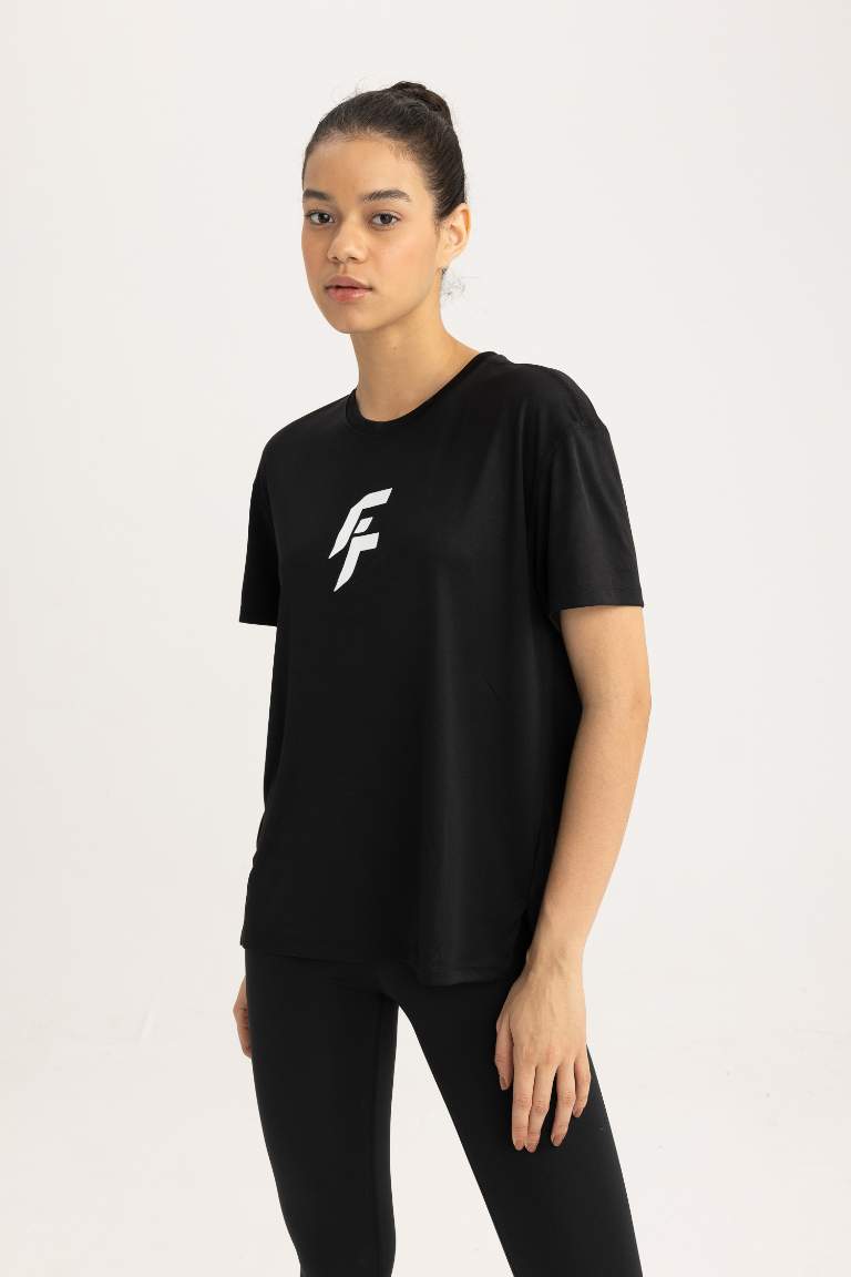 DeFactoFit Standard Fit Heavy Fabric T-Shirt