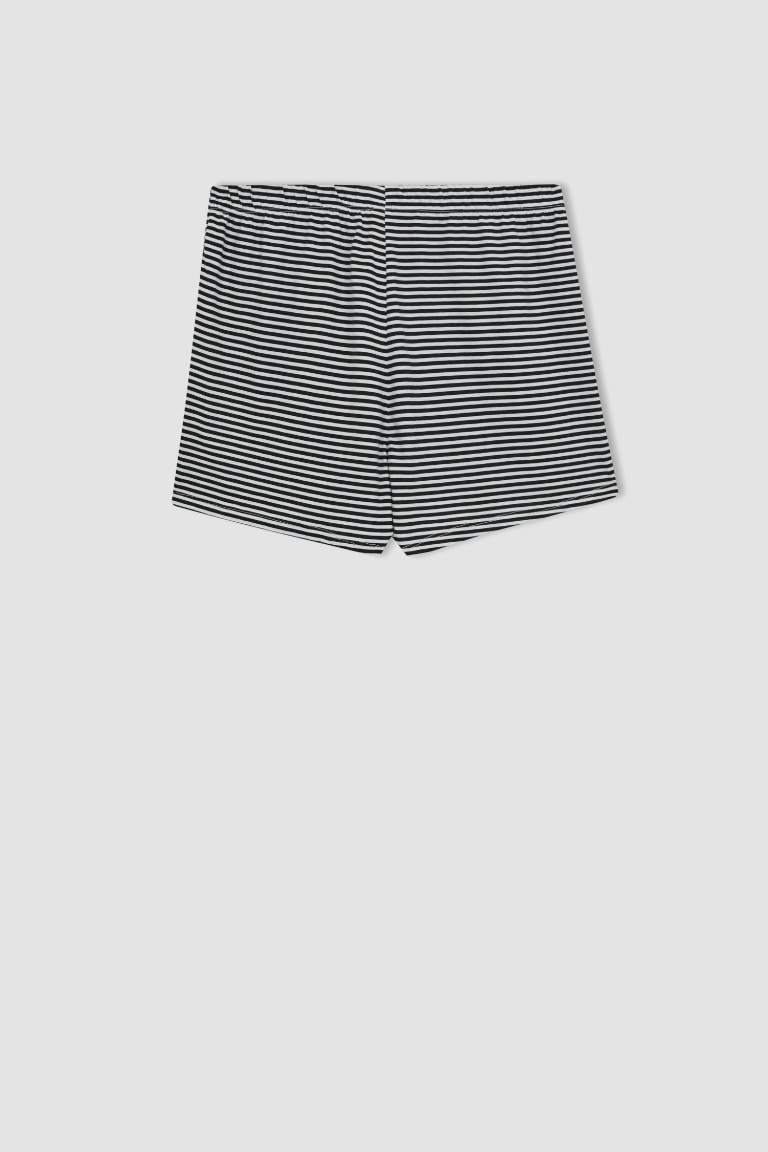 Fall in Love Pijama Takımı Baskılı Kolsuz Üst Esnek Belli Kısa Şort Alt