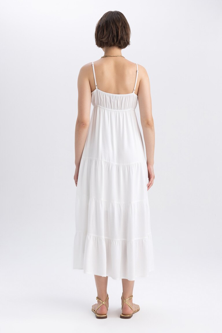 Robe En Lin Bleu White Stuff Taille 12 - Occasion Très Bon état - Style Shift Dress