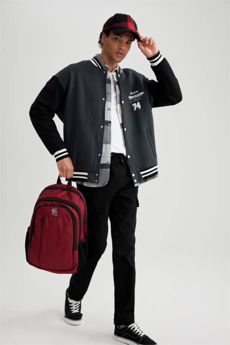 Unisex Waterproof Fabric School Backpack