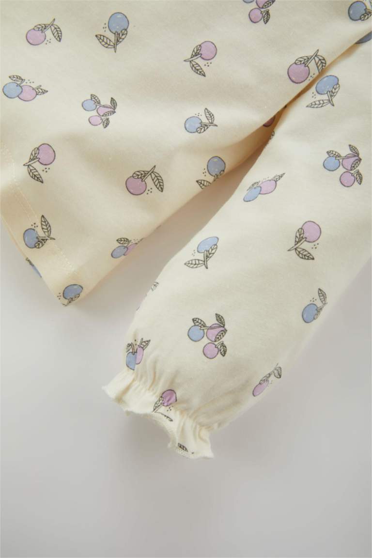 2 piece Regular Fit Crew Neck Fruit Knitted Pyjamas