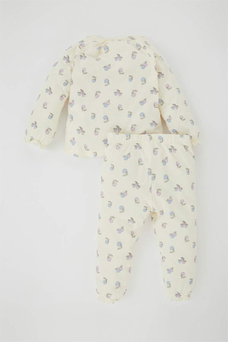 2 piece Regular Fit Crew Neck Fruit Knitted Pyjamas