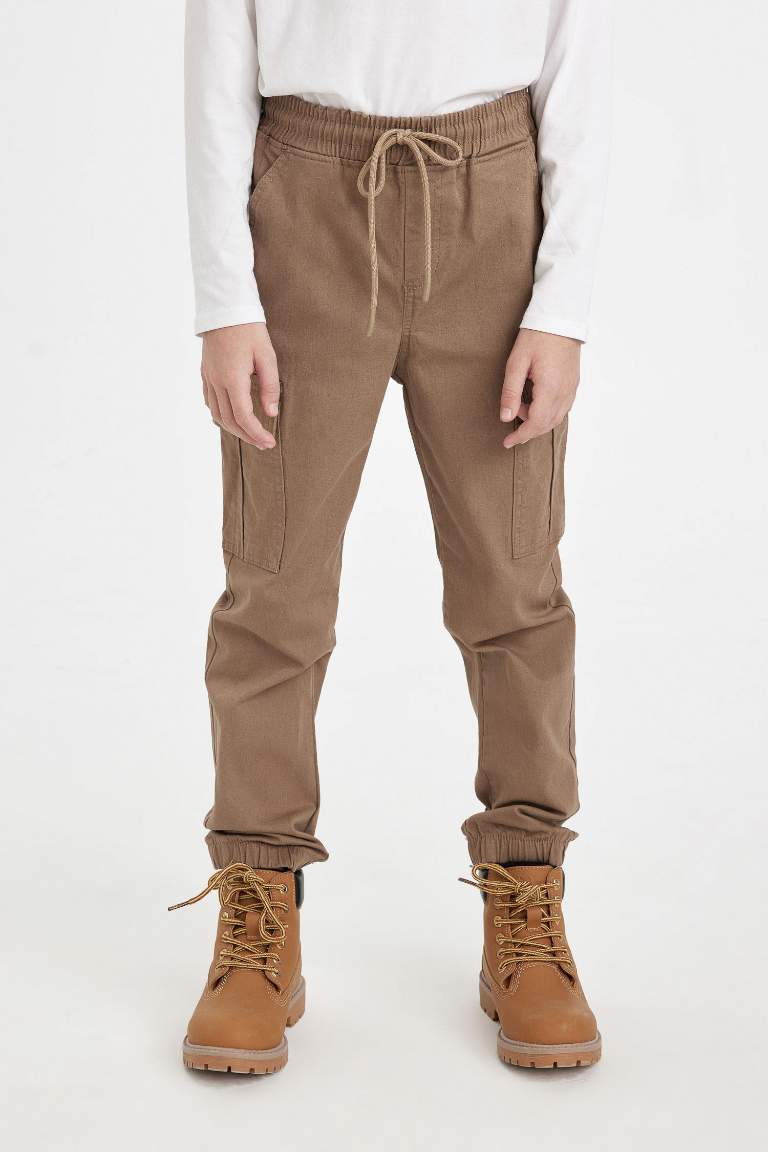 Boy Elastic Leg Jogger Cargo Pants