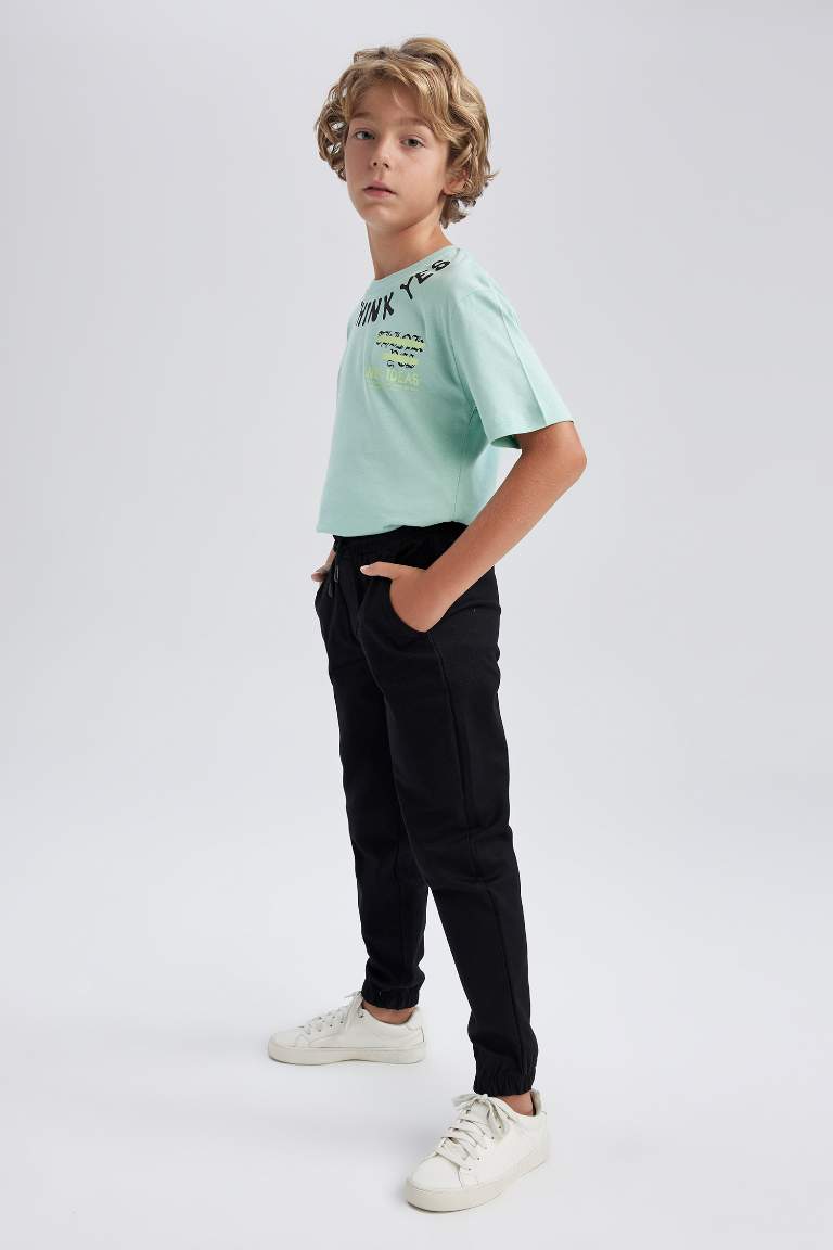 Boy Jogger Jogger Foot Gabardine Trousers