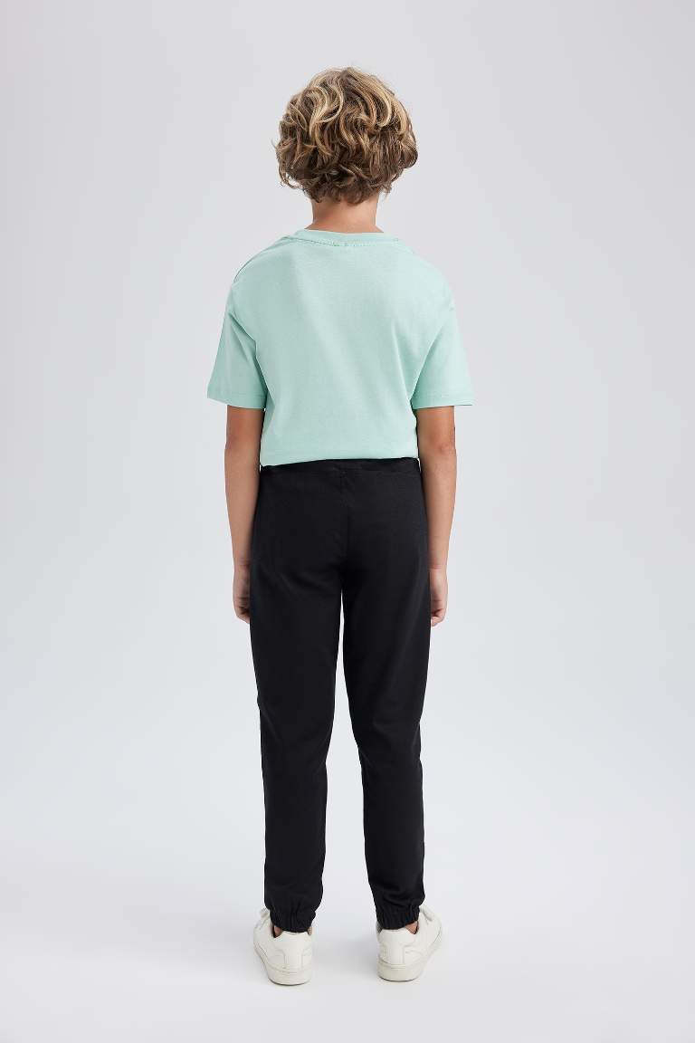 Boy Jogger Jogger Foot Gabardine Trousers