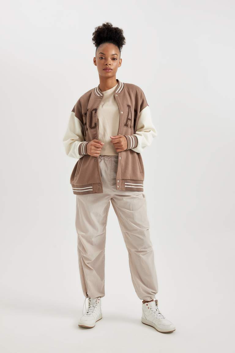 DeFactoFit Standard Fit Pocketed Elastic Banded Long Trousers