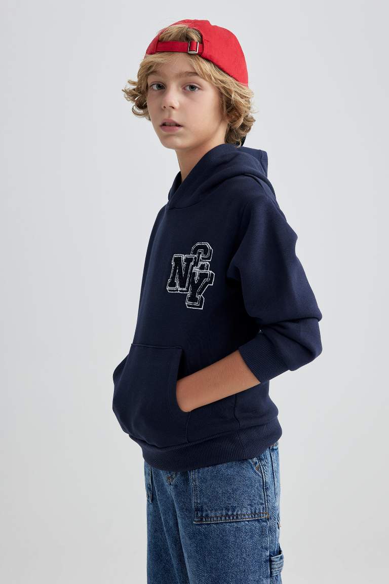 Boy Thick Hooded Sweatshirt