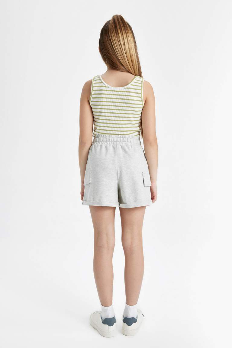 Short Tissu Sweat Fin pour Fille