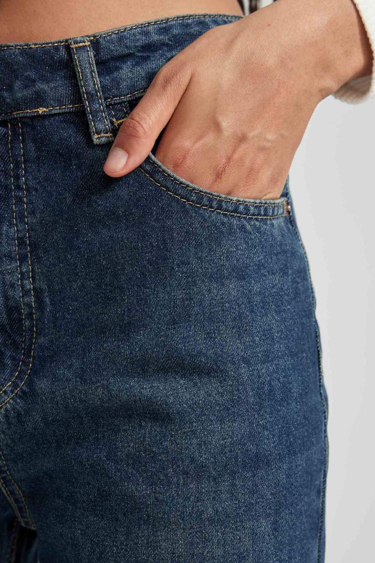 90's Wide Leg Yüksek Bel Geniş Paça Uzun Jean Pantolon