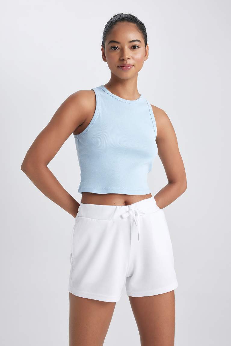 Crop Top Débardeur Col Rond De DefactoFit