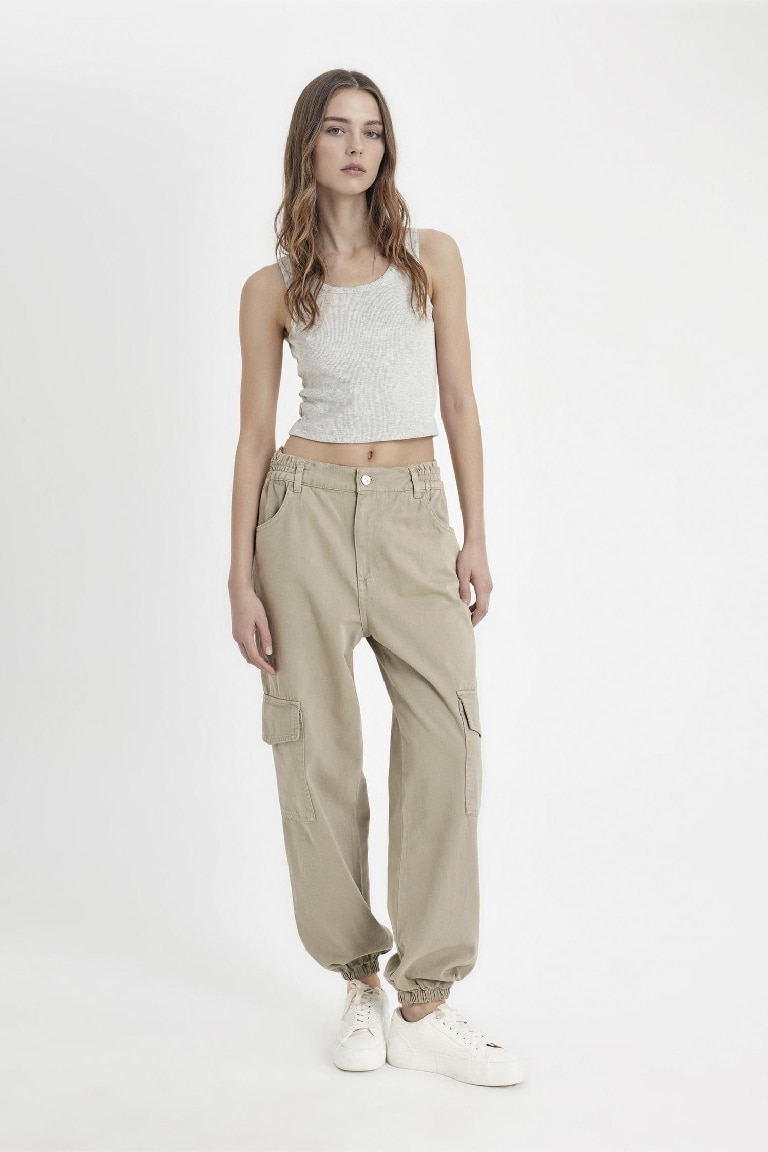 Cargo Jogger Gabardine Trousers