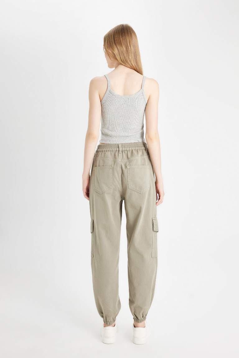 Cargo Jogger Gabardine Trousers