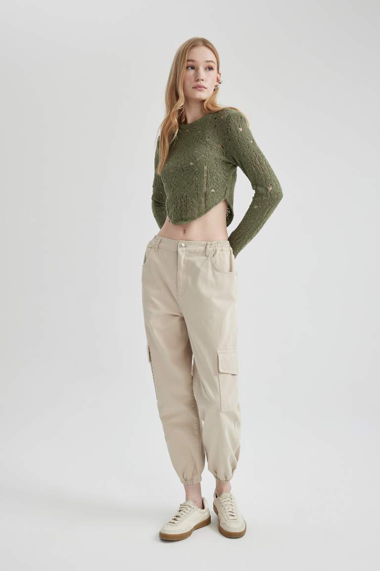 Cargo Jogger Gabardine Trousers