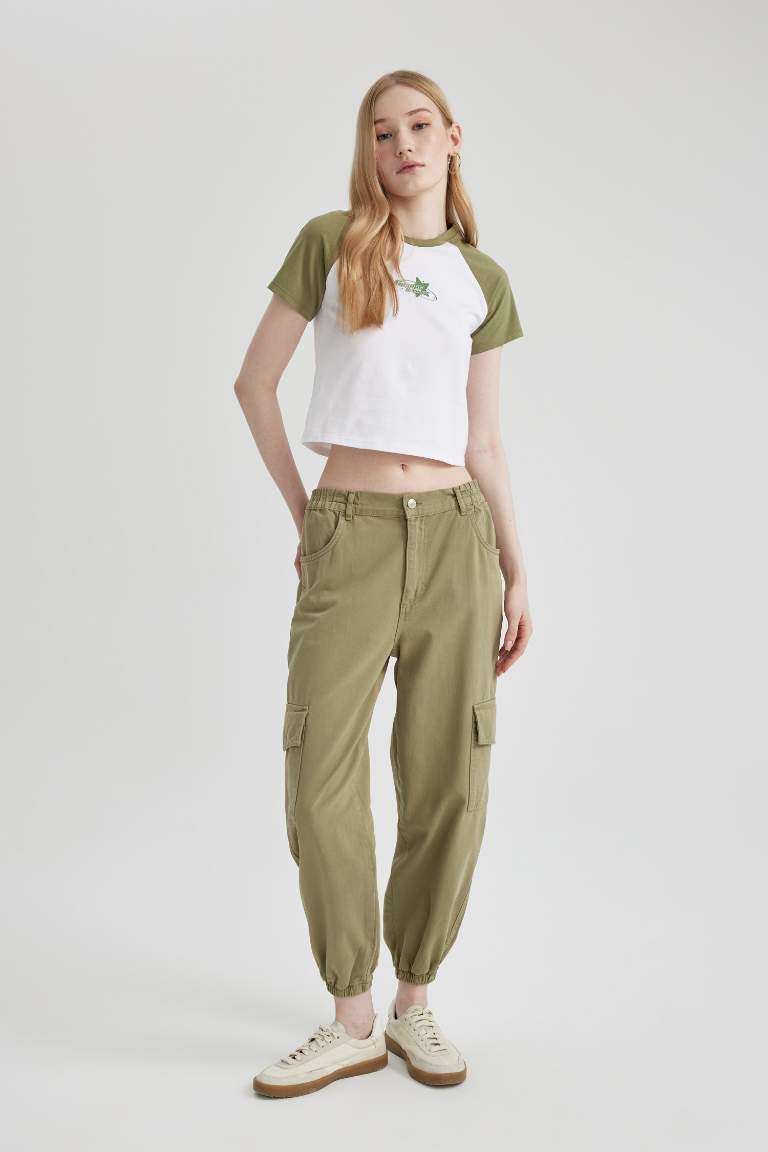 Cargo Jogger Gabardine Trousers