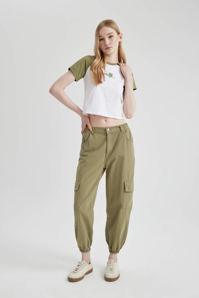 Cargo Jogger Gabardine Trousers