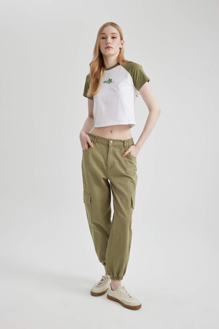 Cargo Jogger Gabardine Trousers