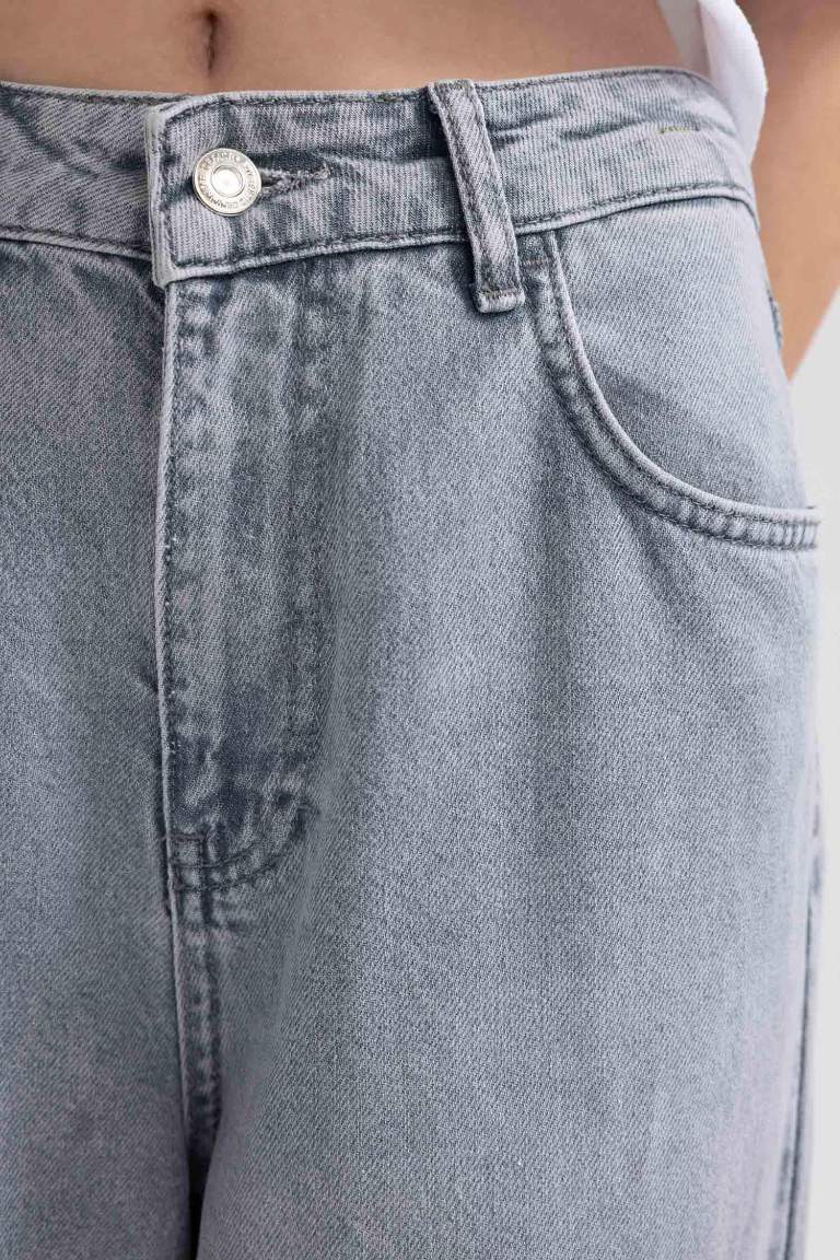 90's Wide Leg Yüksek Bel Geniş Paça Uzun Jean Pantolon