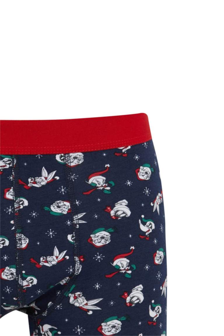 Yılbaşı Temalı Looney Tunes Regular Fit Boxer