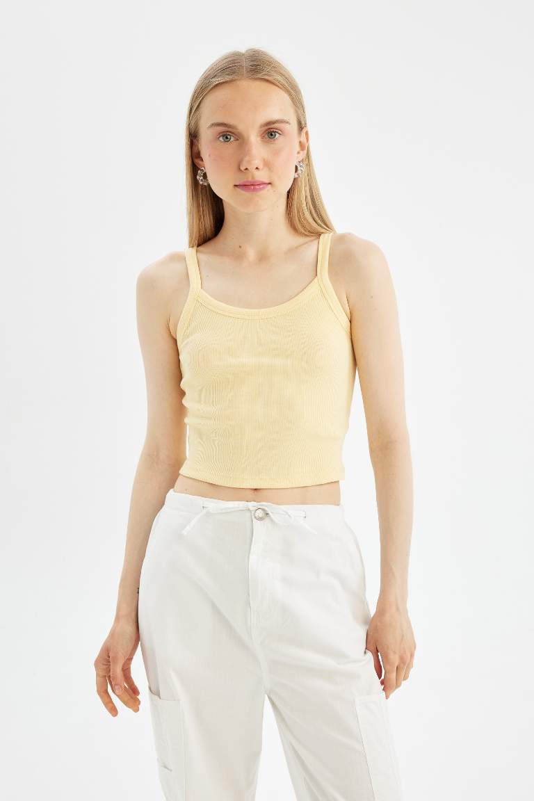 Fitted Corduroy Tank Top