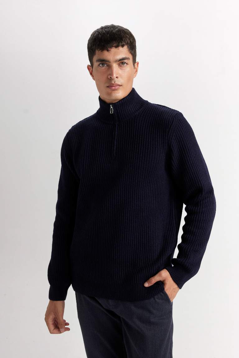 Standard Fit Turtleneck Knitwear Pullover